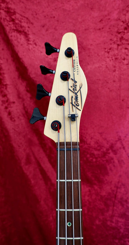 Tompkins Custom Australia 4-String Bass Signed Jeff Leisk