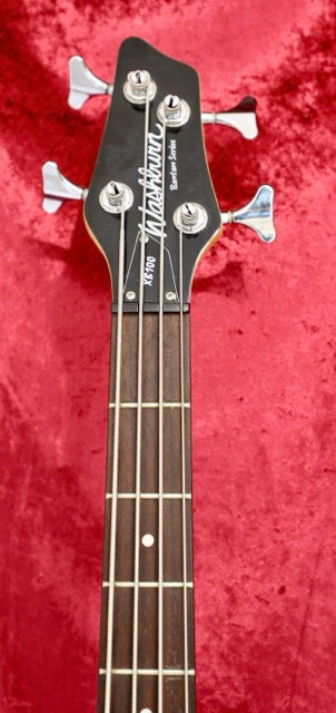 1993 Washburn XB100 Bantam Series Bass Guitar with Hard Case