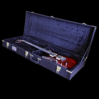 Supernatural Red Burst Left Or Right Hand With Wolf Hard Case